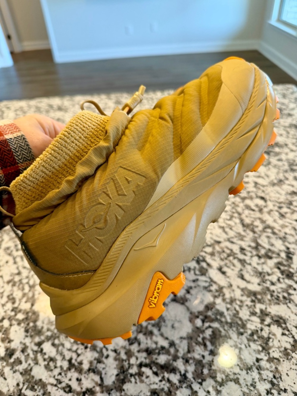 Hoka One One Men's Tan and Orange Rain & Snow Boots - Picture 12 of 15